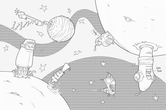 Space Coloring Book_Inside Page