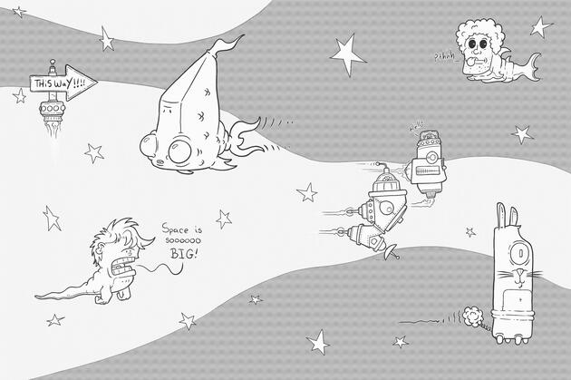 Space Coloring Book_Inside Page