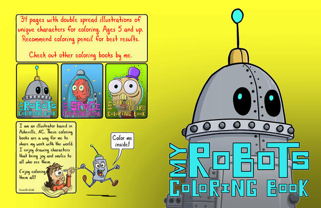 Robots Coloring Book_cover