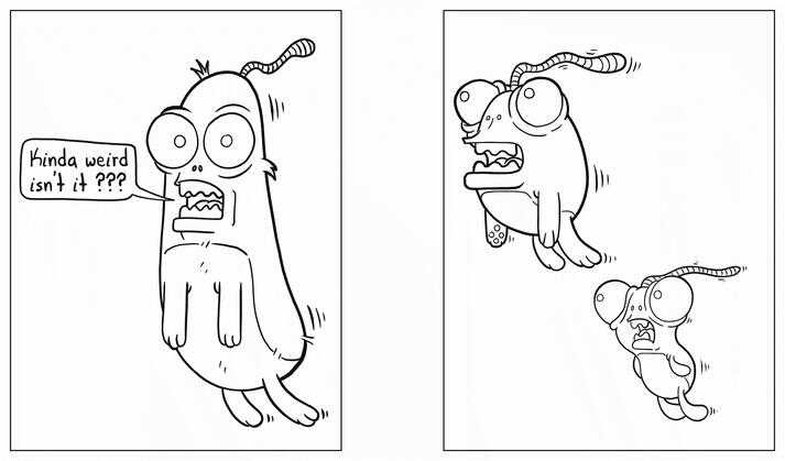 Strange and Weird Coloring Book_inside pages