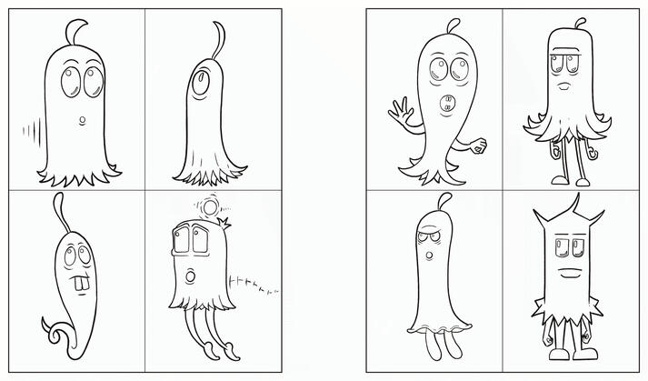 Strange and Weird Coloring Book_inside pages