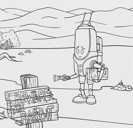 The Party-Goer_Line Work_char detail